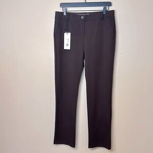 NWT Tapata straight leg Stretchy Ponte Pants Pockets | Brown | 30” inseam Sz 12